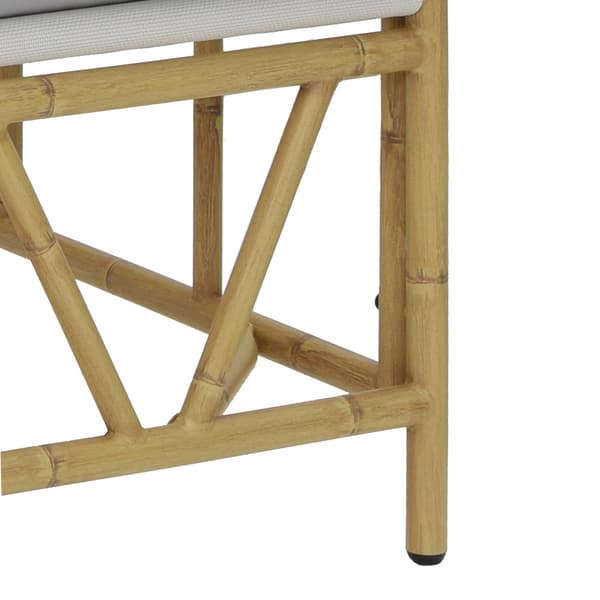 Utomhussittplatser med kudde 2 pcs Ljusgrå Stål