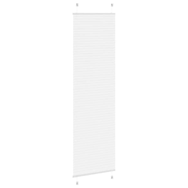 Plisserad persienn vit 65x200cm tyg bredd 64,4cm polyester