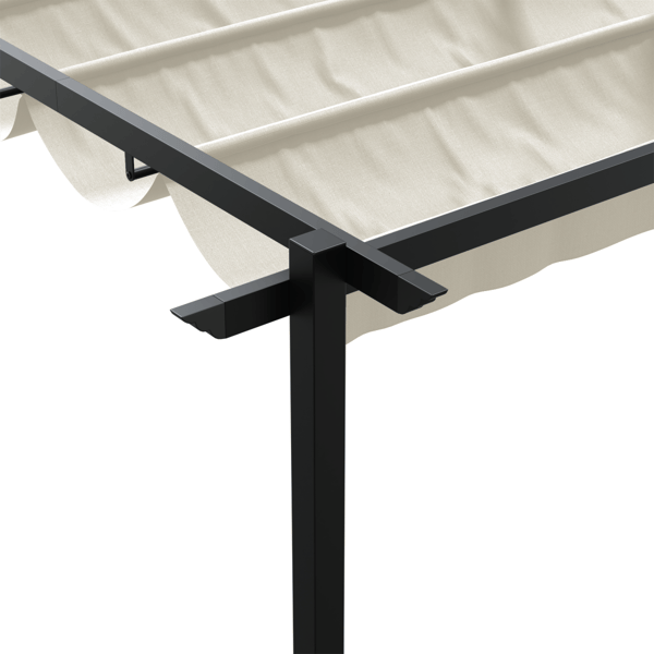 Paviljong Kräm 300 x 300 x 200 cm Polyester