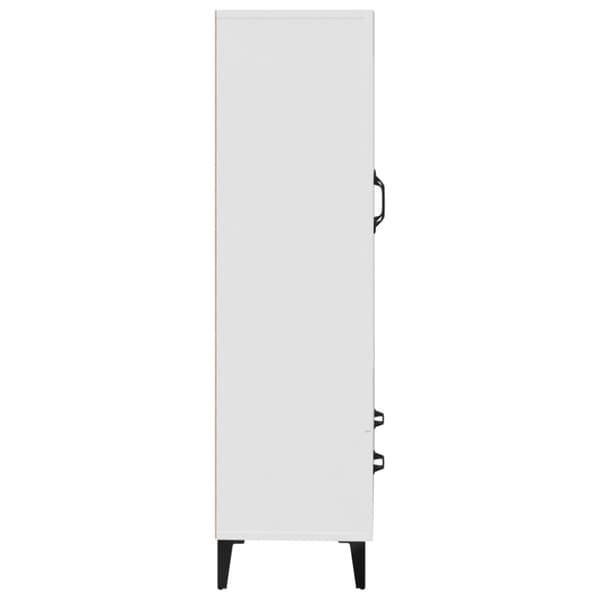 Skänk vit 70x31x115 cm konstruerat trä