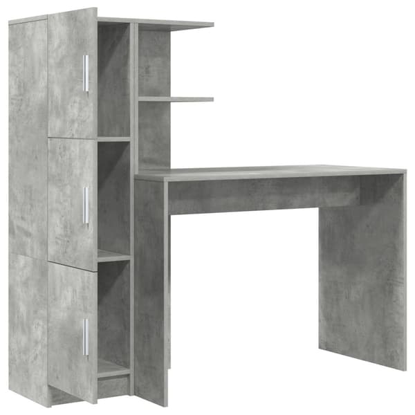 Skrivbord 2 pcs Betonggrå