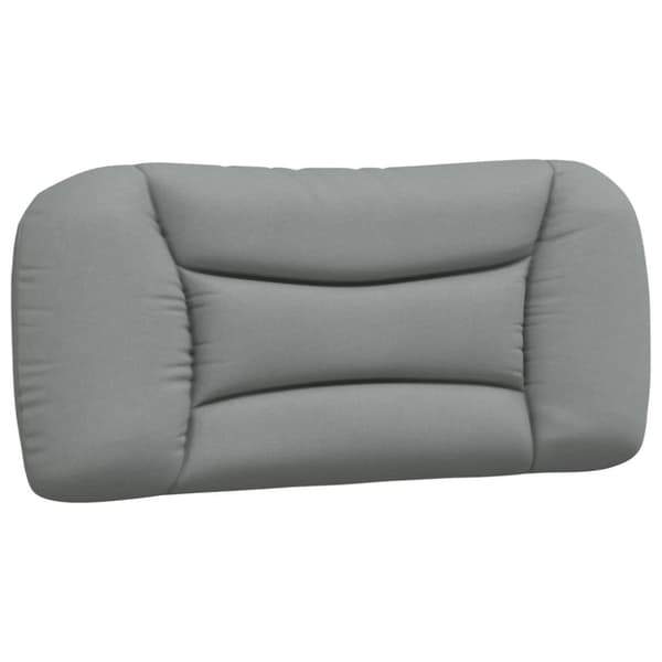 Bed with Mattress "Hvar" Light Grey 80x200 cm Fabric