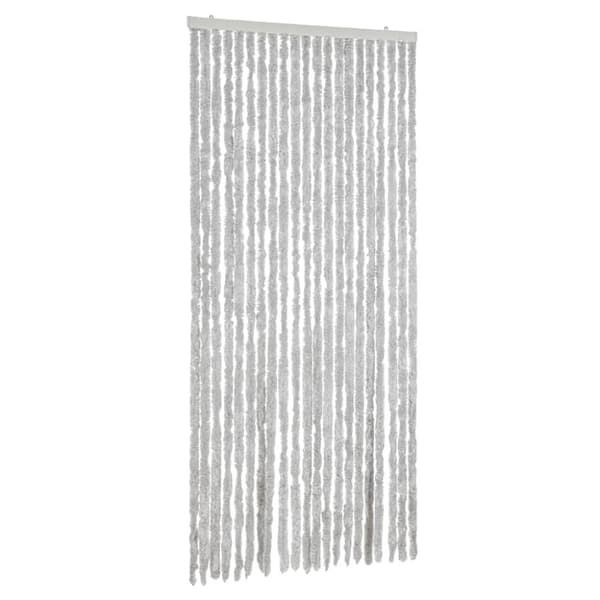Insektsgardin grå 100x220 cm chenille