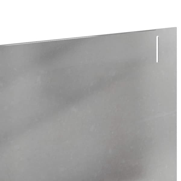 Kant för gräsmatta 30 pcs 102 x 15 x 4 cm Stål Silver