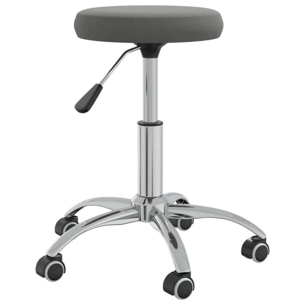 Massagepall mörkgrå sammet