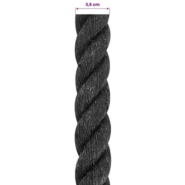 Juterep 36 Svart 100% Tossa jute