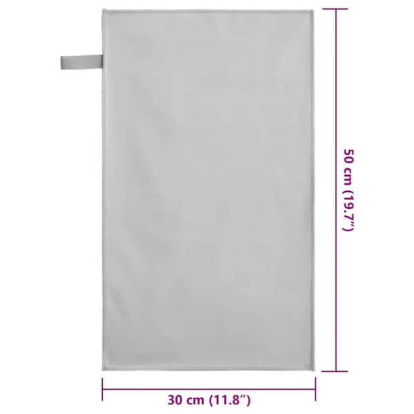 Sporthanddukar 2 pcs Grå 50 x 30 cm Polyester och polyamid