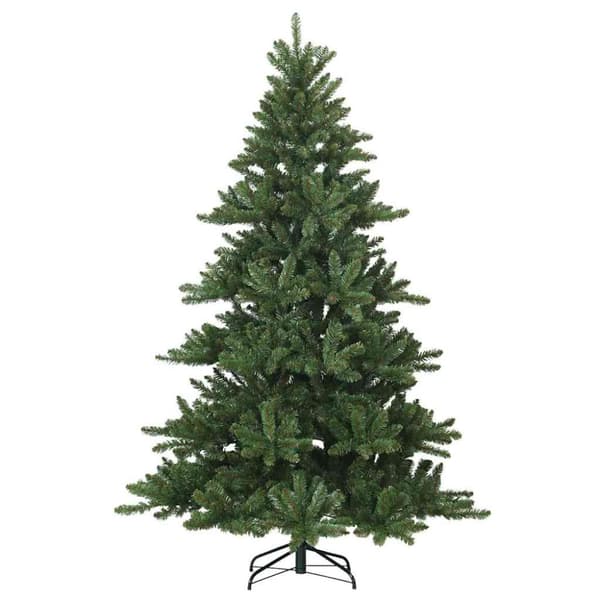 Plast Hingad Julgran med stativ Grön 240 cm PVC och stål