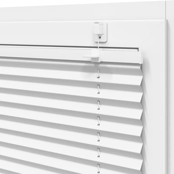 Plisserad persienn vit 45x200cm tyg bredd 44,4cm polyester