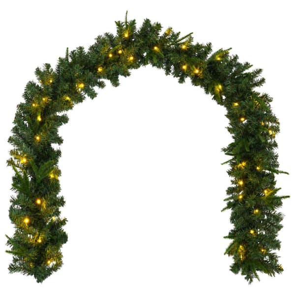 Mini-julgransset 120 cm 275 LED-lampor Varmvit PVC och PE Grön