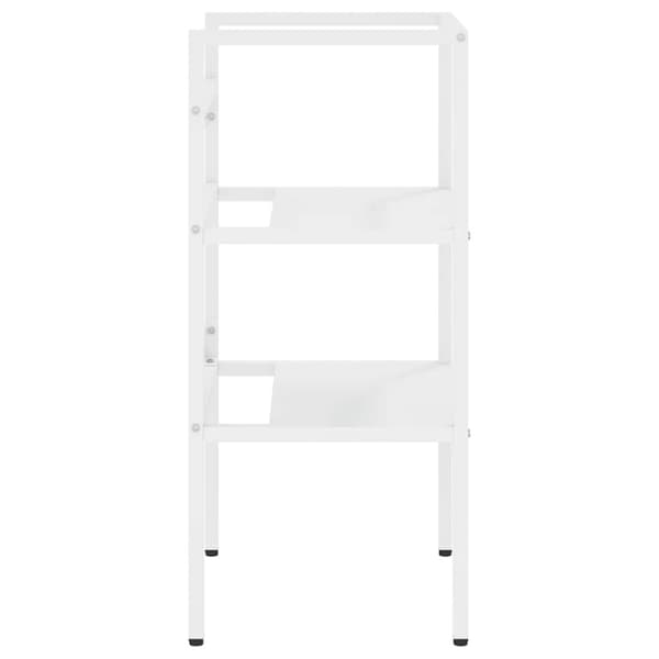 Ram för tvättställ vit 40x38x83 cm järn