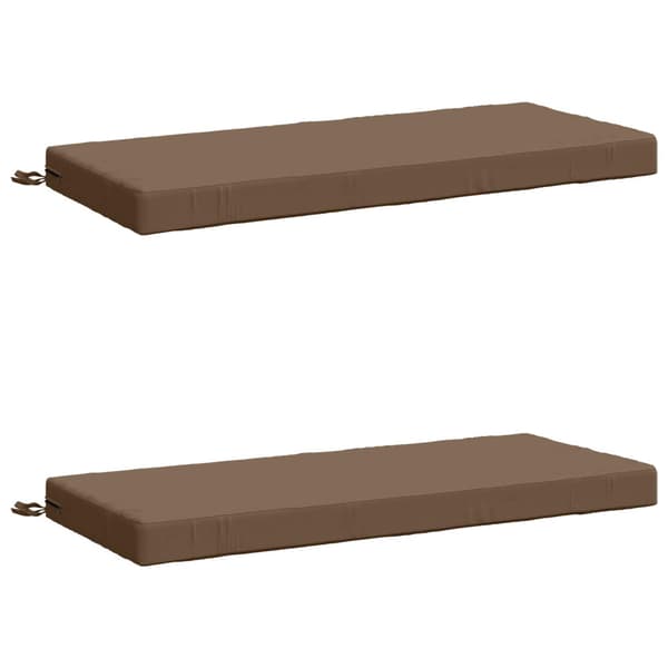 2-delade Bänk Kuddar SOEST 2 st 100% Polyester Taupe