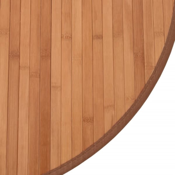 Matta rund natur 60 cm bambu