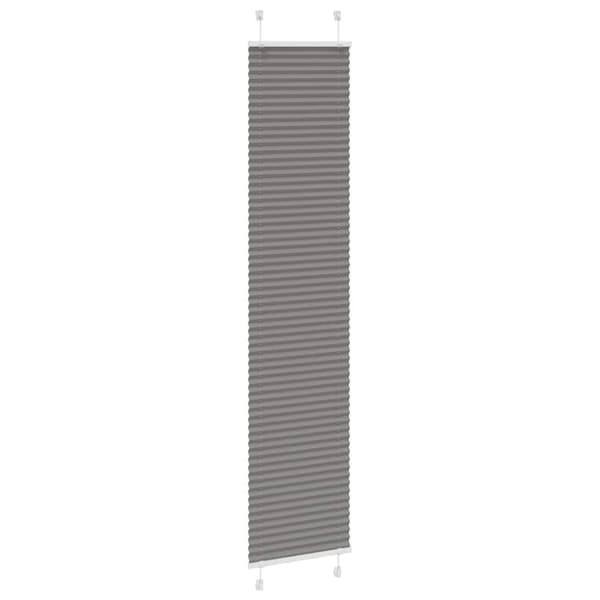 Plisserad persienn antracit 50x200cm tyg bredd 49,4cm polyester
