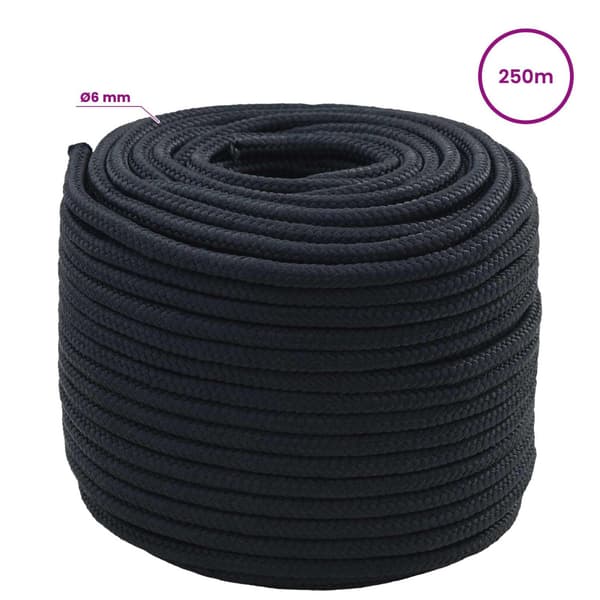 Mångsidigt bruksrep 6 mm 250 m Kungsblå Polyester