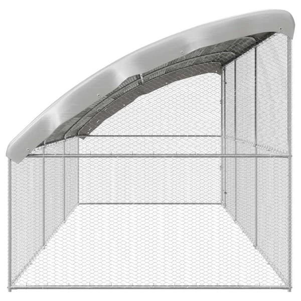 Hönshus 3 pcs Silver 600 x 200 x 200 cm Galvaniserat Stål