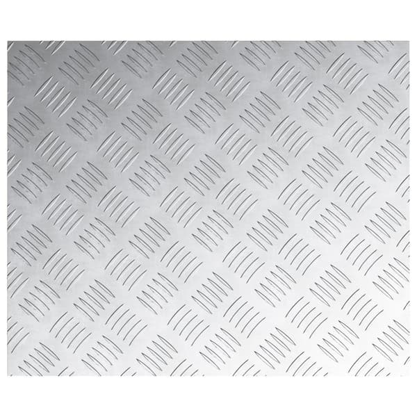 Trappsteg Rektangulär 4 pcs Silver 60 x 50 cm Aluminium