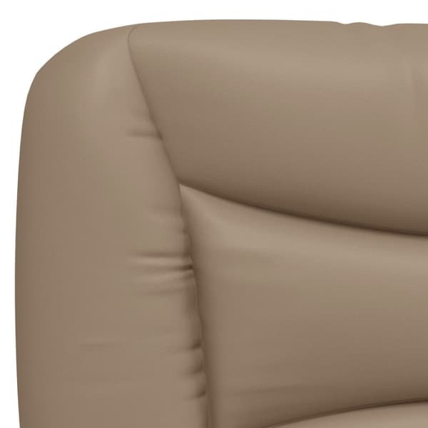 Bed Frame with LED without Mattress "Hvar" Cappuccino 90x190 cm