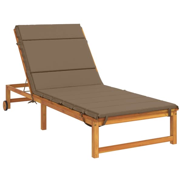 Solstol Kudde GEMERT 100% Polyester Taupe 200 x 90 x 3 cm