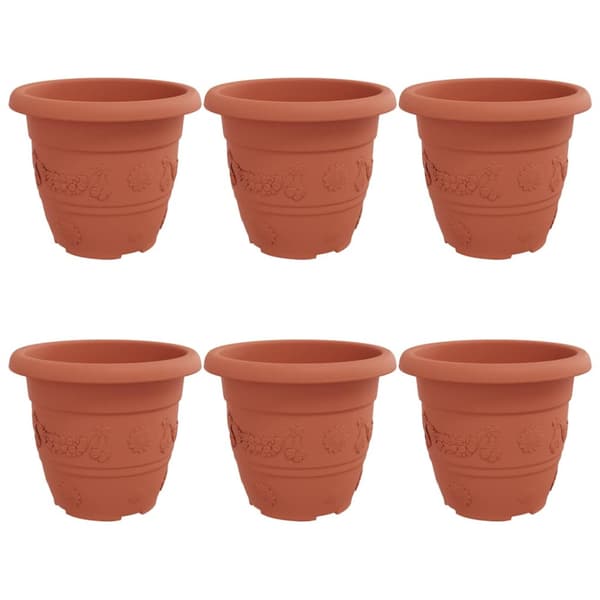 Rund Blomkruka 6 pcs Murgrön Ø 30 x 25 cm Plast
