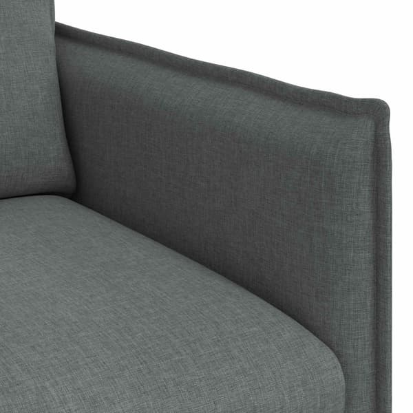 Soffa Mörkgrå 75 x 82 x 85 cm tyg