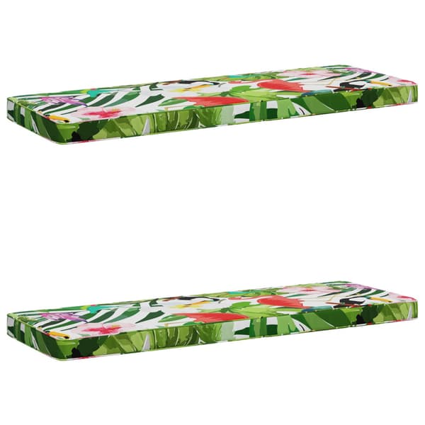 2-delade Bänk Kuddar VUGHT 2 st 100% Polyester Flerfärgsdesign