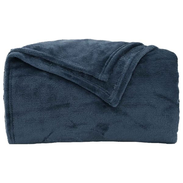 Kastfilt Mörkblå 220 x 240 cm Fleece