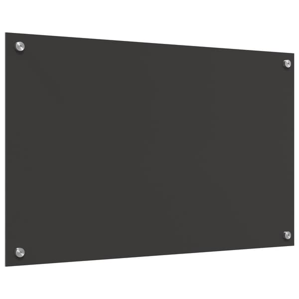 Köksskydd Mörkgrå 80 x 50 cm härdat glas