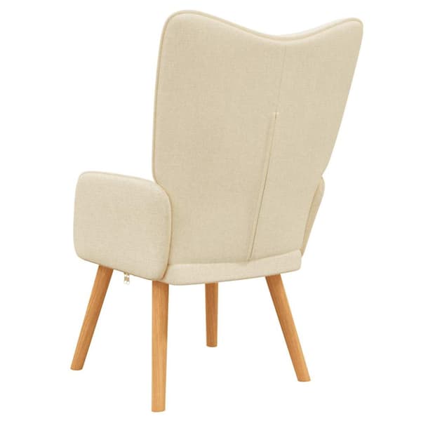Vilstol gräddvit tyg