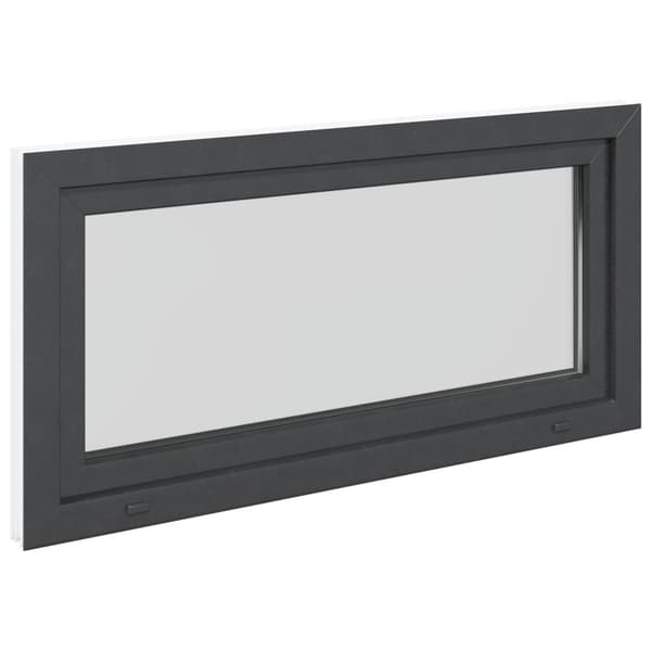 Källarfönster RISOR 120 x 60 cm PVC och glas Antracit