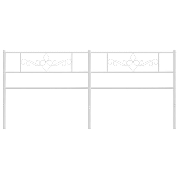 Ersättningsgavel metall vit 200 cm
