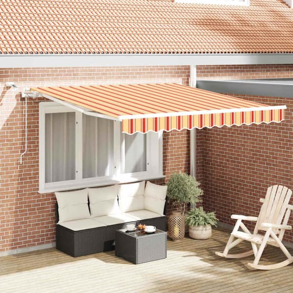 Markis tyg Gul och Orange 300 x 250 cm Polyester