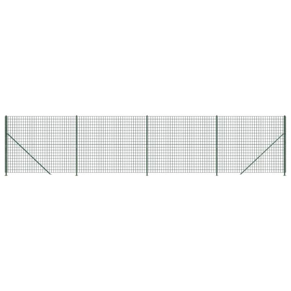Stängsel med stolpsko grön 1,6x10 m