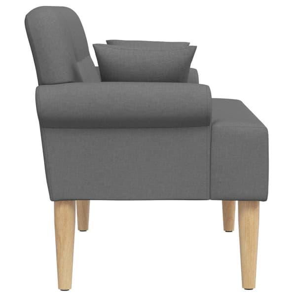 Loveseat med knapprapport Mörkgrå 120 x 65 x 79 cm Tyg