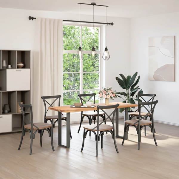 Konsolbordsben U-formade 2 st antracit 28x(72-73) cm stål