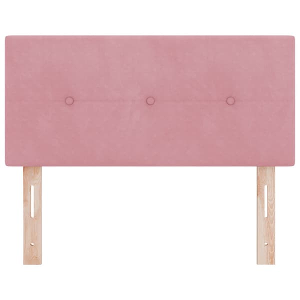 Huvudgavel Rosa 100 cm Sammet
