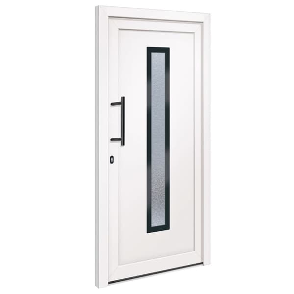 Ytterdörr vit 98x200 cm PVC