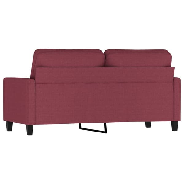 2-sitssoffa vinröd 140 cm tyg