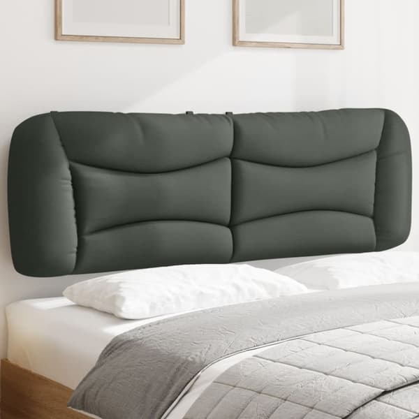 Headboard Cushion "Hvar" Dark Grey 160 cm Fabric