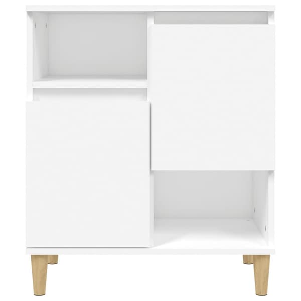 Skänk 2 st vit 60x35x70 cm konstruerat trä