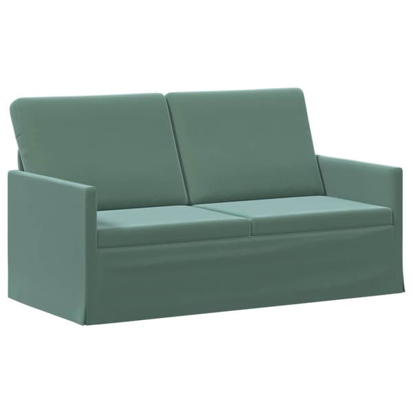 Soffa för 2 personer Havgrön 150 x 81 x 82 cm Sammet (V)