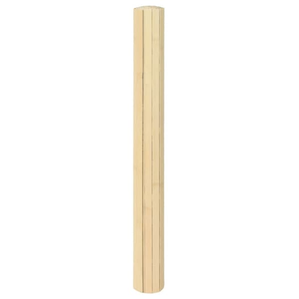 Matta rektangulär ljus naturlig 100x400 cm bambu