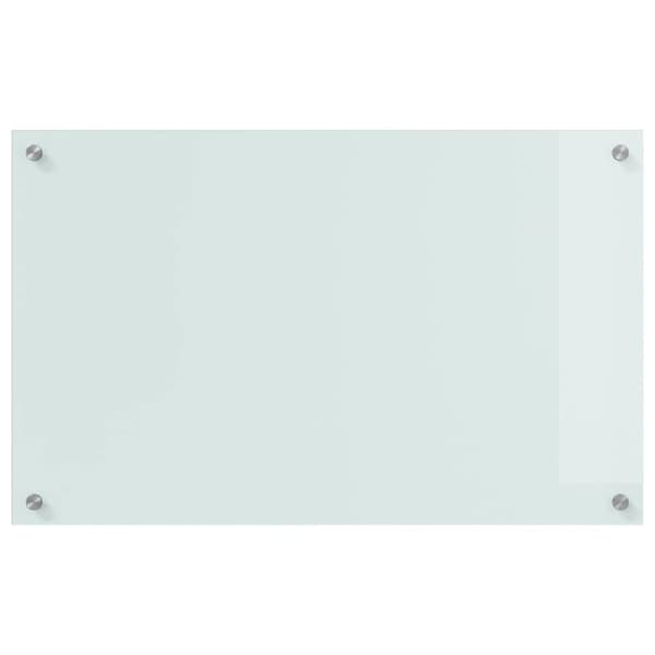 Köksskydd 2 pcs Vit 80 x 50 cm härdat glas