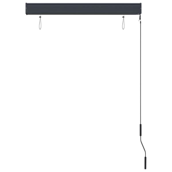 Rullgardin utomhus 100x250 cm blå och vit