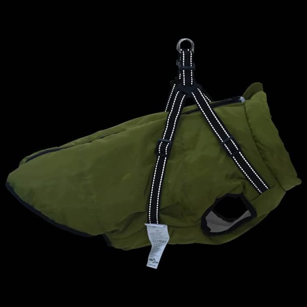 Hund Kappa Armégrön L52 Fleece och Polyester