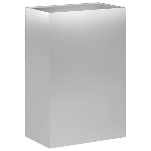 Trädgårdsplanterare 2 st Silver 50 x 30 x 75 cm