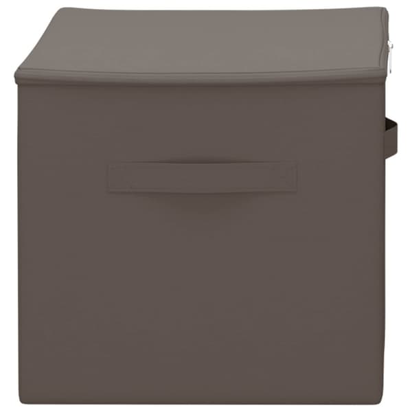 Förvaringslåda 2 pcs Grå 55 x 35 x 32 cm Non-woven tyg