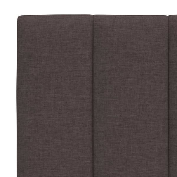 Headboard Cushion "Hanko" Dark Brown 200 cm Fabric
