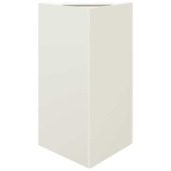 Odlingslådor 2 st vit triangulär 50x43x75 cm stål