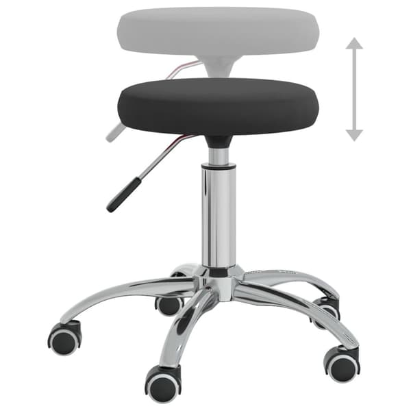 Massagepall sammet svart